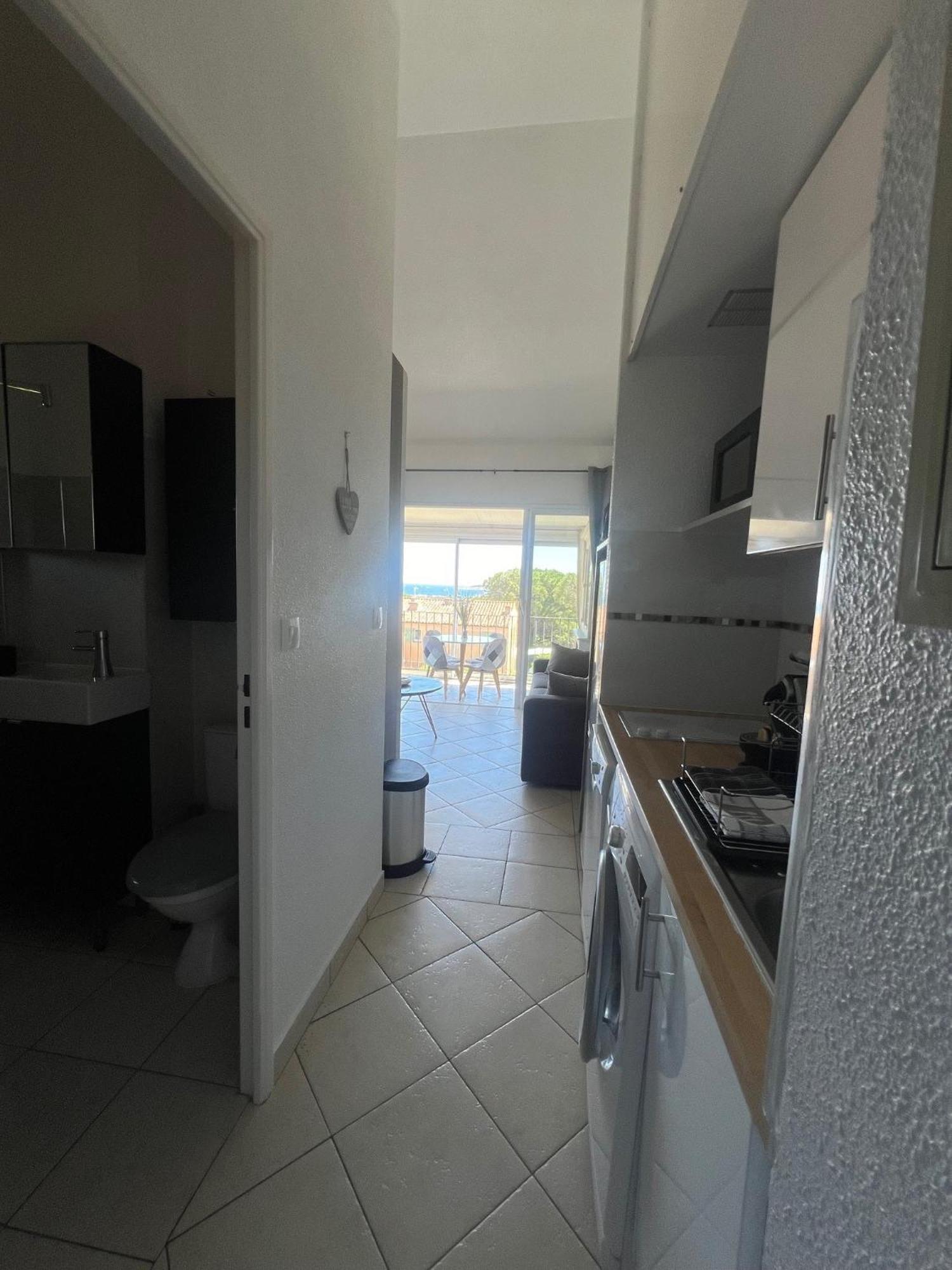 Appartement vue mer golfe de Saint-Tropez Cogolin Buitenkant foto